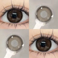 YIMEIXI 1 Pair Brown Eye Lenses Korean Natural Lenses Color Contact Lenses Eyes with Degree Gray Beautiful Pupil Fast Shipping