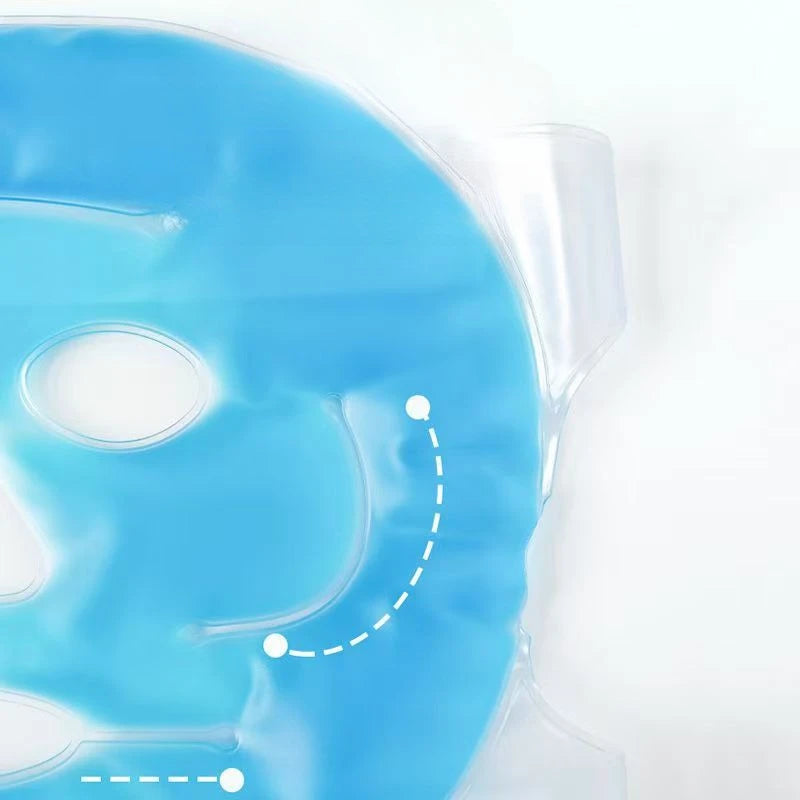Face Cooling Mask Gel Eye Mask Ice Pack Cooling PVC Hot Cold Therapy Skin Care Tool Gel Face Mask Skin Firming Spa Sleep Mask