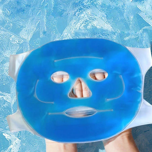 Face Cooling Mask Gel Eye Mask Ice Pack Cooling PVC Hot Cold Therapy Skin Care Tool Gel Face Mask Skin Firming Spa Sleep Mask