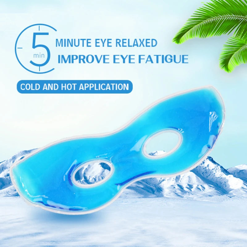 Face Cooling Mask Gel Eye Mask Ice Pack Cooling PVC Hot Cold Therapy Skin Care Tool Gel Face Mask Skin Firming Spa Sleep Mask